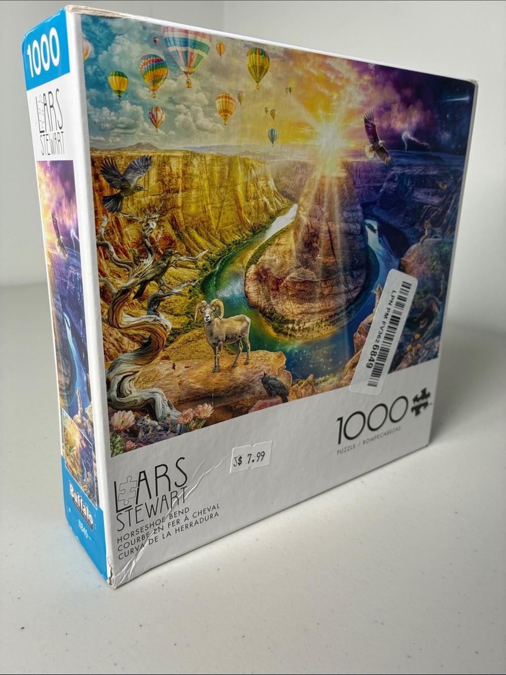 Lars Stewart Horseshoe Bend 1000-Piece Jigsaw Puzzle - Multicolor